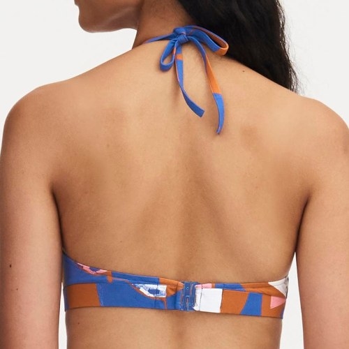 Chantelle Badmode Tribe blau/print unwattierter bikini bh