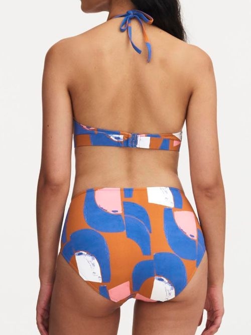 Chantelle Badmode Tribe blau/print unwattierter bikini bh