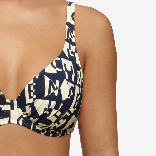 Chantelle Badmode Identity weiß/schwarz unwattierter bikini bh