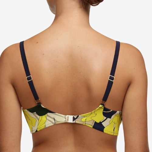 Chantelle Badmode Flowers blau/print unwattierter bikini bh