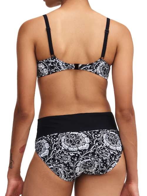 Chantelle Badmode Flowers schwarz/weiß unwattierter bikini bh