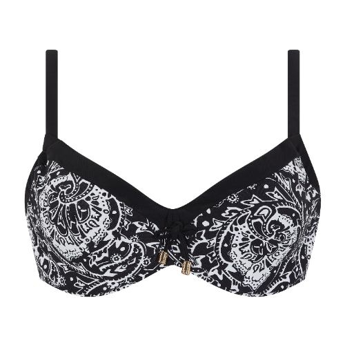 Chantelle Badmode Flowers schwarz/weiß unwattierter bikini bh