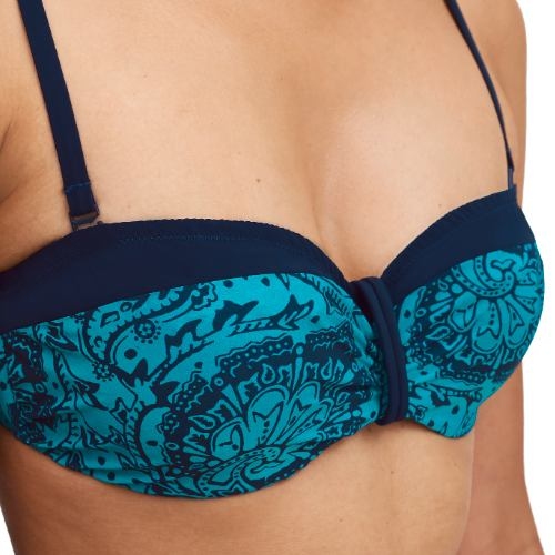 Chantelle Badmode Flowers blau unwattierter bikini bh