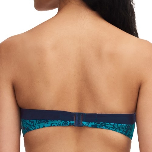 Chantelle Badmode Flowers blau unwattierter bikini bh