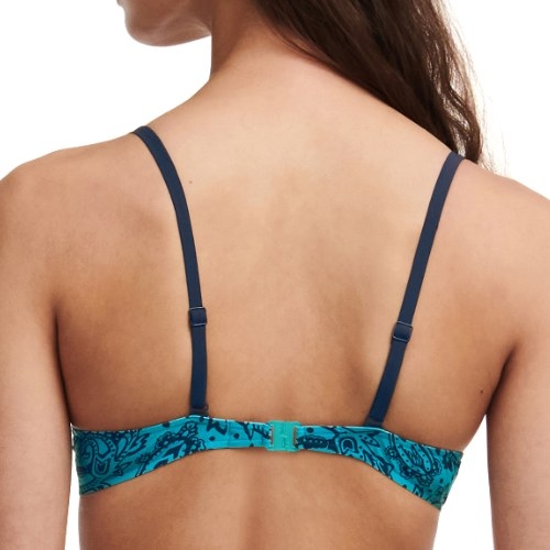 Chantelle Badmode Flowers blau push up bikini bh