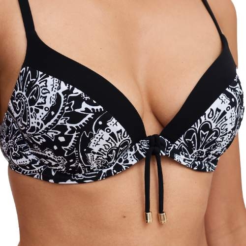 Chantelle Badmode Flowers schwarz/weiß push up bikini bh