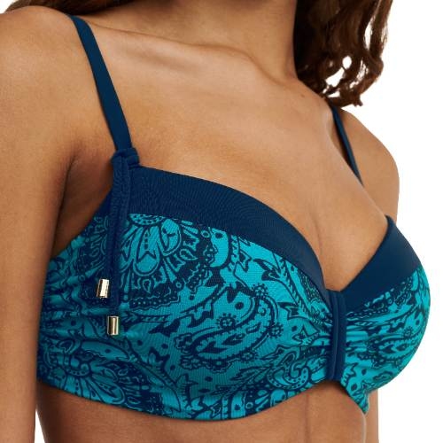 Chantelle Badmode Flowers blau gemoldefer bikini bh