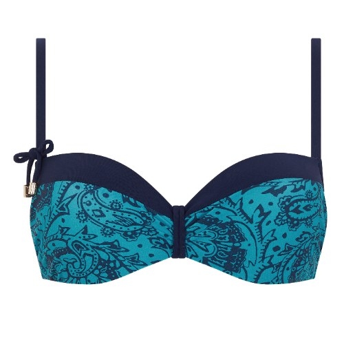 Chantelle Badmode Flowers blau gemoldefer bikini bh