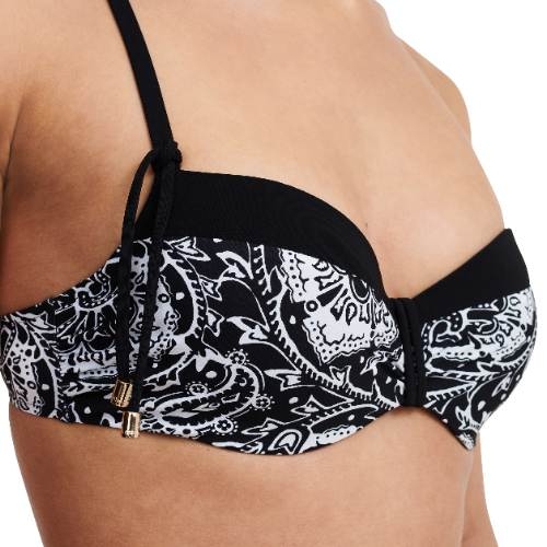 Chantelle Badmode Flowers schwarz/weiß gemoldefer bikini bh