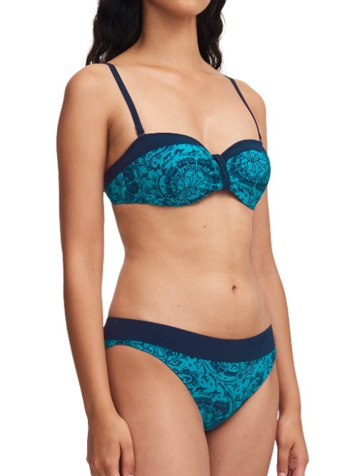 Chantelle Badmode Flowers blau bikini slip
