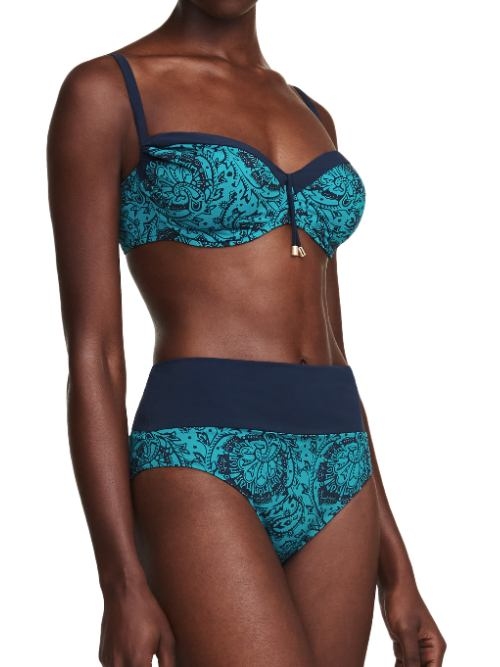 Chantelle Badmode Flowers blau bikini slip