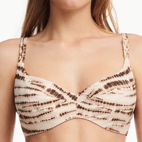 Chantelle Bademode Emblem braun gemoldefer bikini bh