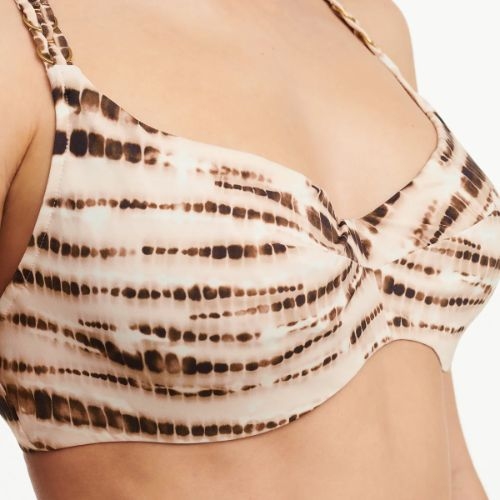 Chantelle Bademode Emblem braun gemoldefer bikini bh