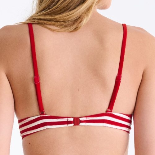 Lisca Bademode Bondi Beach rot/weiß gemoldefer bikini bh