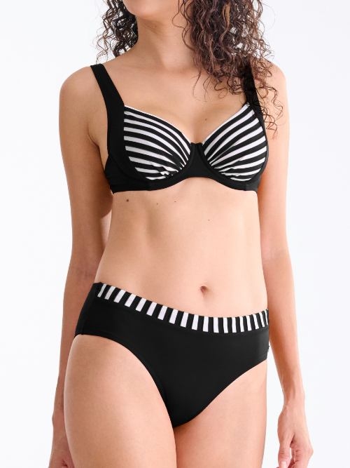 Lisca Bademode Bondi Beach schwarz/weiß unwattierter bikini bh