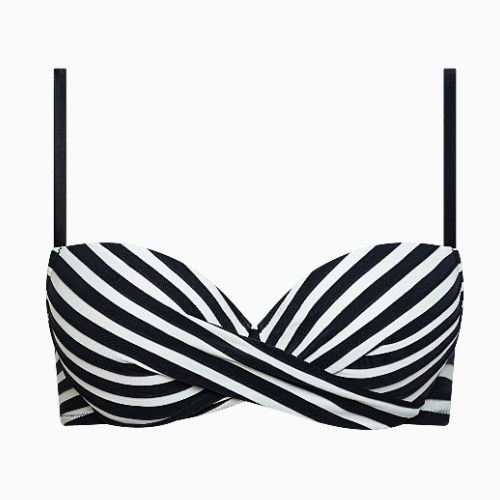 Lisca Bademode Bondi Beach schwarz/weiß gemoldefer bikini bh