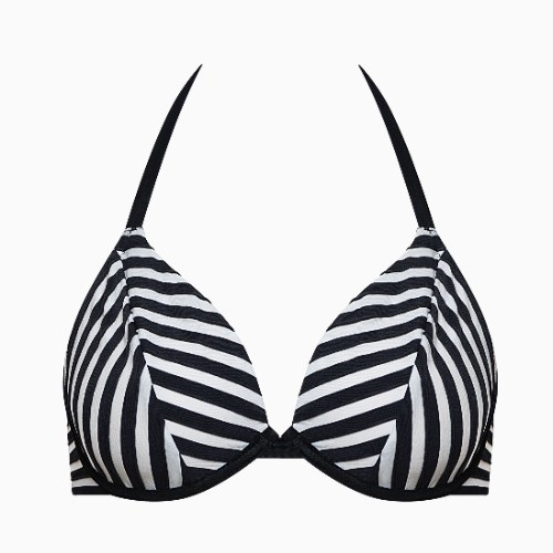 Lisca Bademode Bondi Beach schwarz/weiß unwattierter bikini bh