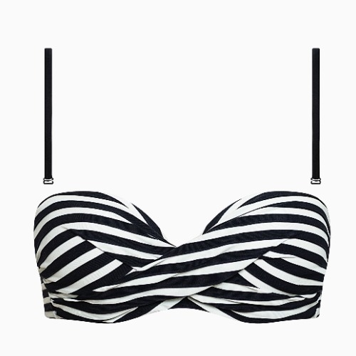 Lisca Bademode Bondi Beach schwarz/weiß gemoldefer bikini bh