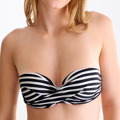 Lisca Bademode Bondi Beach schwarz/weiß gemoldefer bikini bh