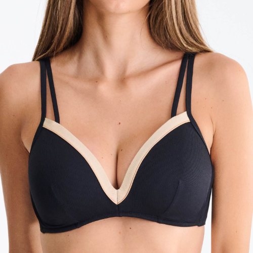 Lisca Bademode Sydney schwarz gemoldefer bikini bh