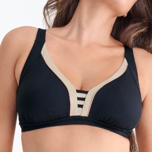 Lisca Bademode Sydney schwarz gemoldefer bikini bh