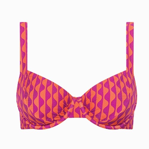 Lisca Bademode Aruba orange unwattierter bikini bh