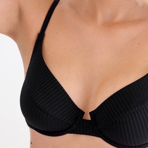 Lisca Bademode Florida schwarz unwattierter bikini bh