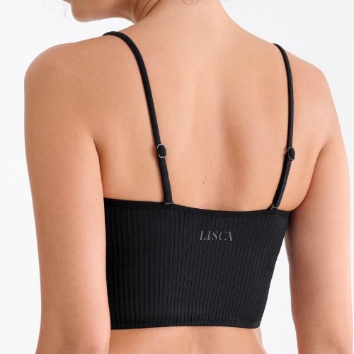 Lisca Bademode Florida schwarz unwattierter bikini bh