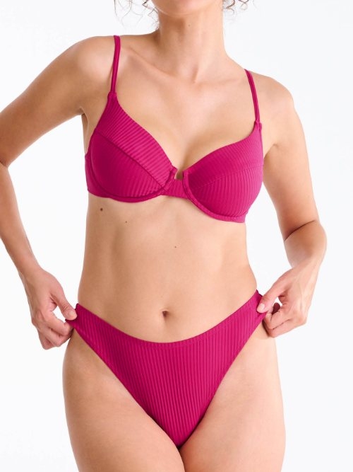Lisca Bademode Florida cyclamen rosa unwattierter bikini bh