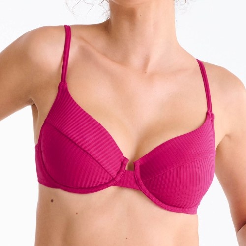 Lisca Bademode Florida cyclamen rosa unwattierter bikini bh