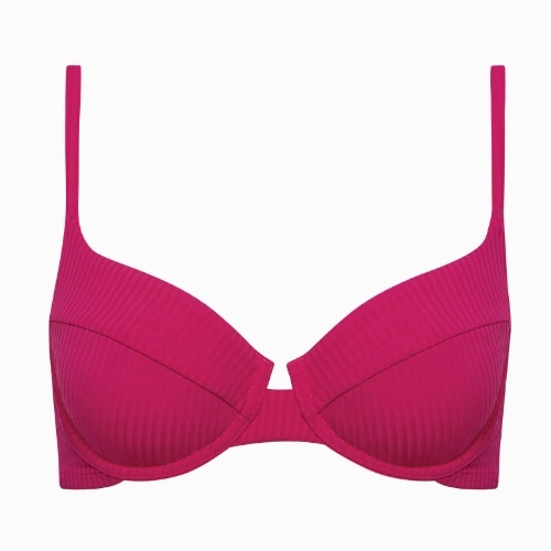 Lisca Bademode Florida cyclamen rosa unwattierter bikini bh