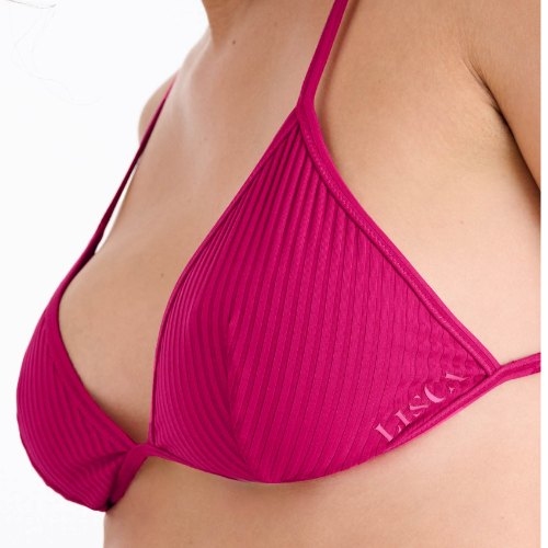 Lisca Bademode Florida cyclamen rosa unwattierter bikini bh