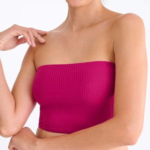 Lisca Bademode Florida cyclamen rosa unwattierter bikini bh