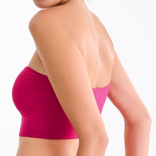 Lisca Bademode Florida cyclamen rosa unwattierter bikini bh