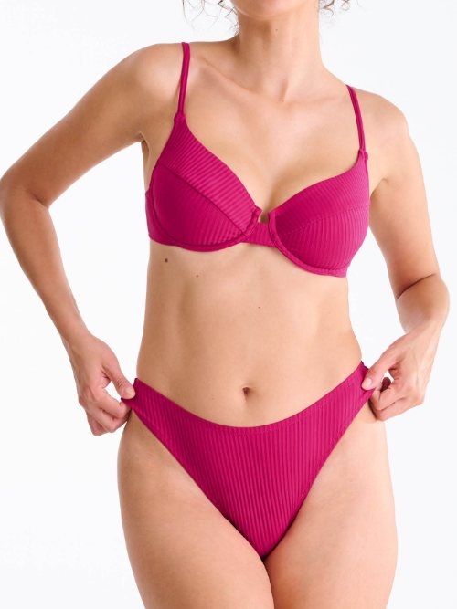 Lisca Bademode Florida cyclamen rosa bikini slip