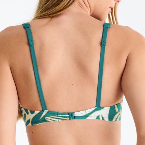 Lisca Bademode Gold Coast türkis unwattierter bikini bh
