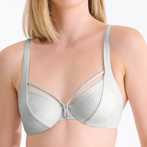 Lisca Bademode Blue Lagoon silber unwattierter bikini bh