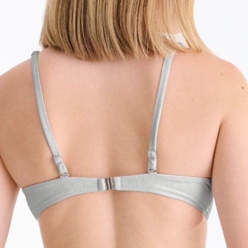 Lisca Bademode Blue Lagoon silber unwattierter bikini bh