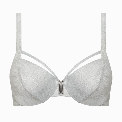 Lisca Bademode Blue Lagoon silber unwattierter bikini bh