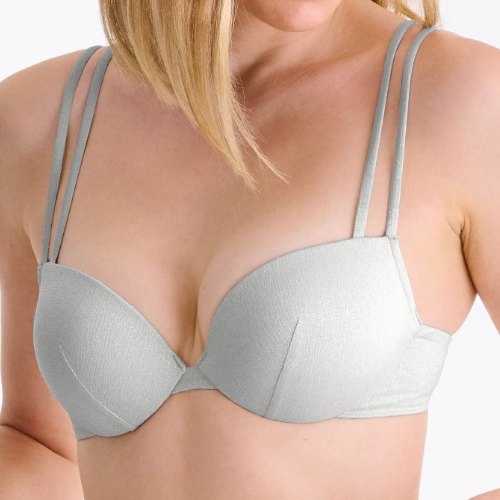 Lisca Bademode Blue Lagoon silber push up bikini bh