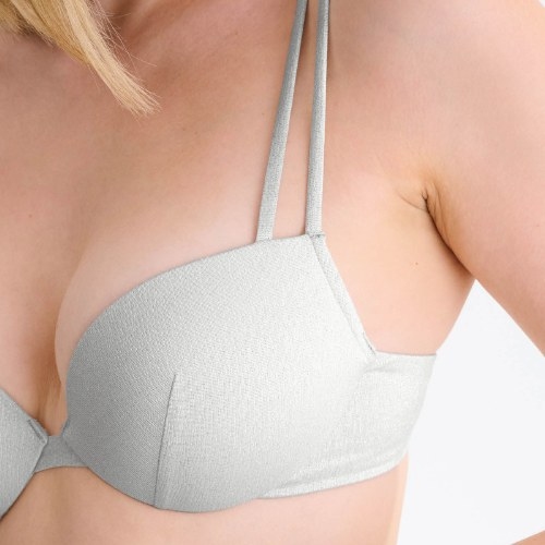 Lisca Bademode Blue Lagoon silber push up bikini bh