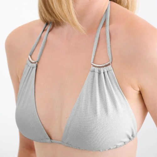 Lisca Bademode Blue Lagoon silber unwattierter bikini bh