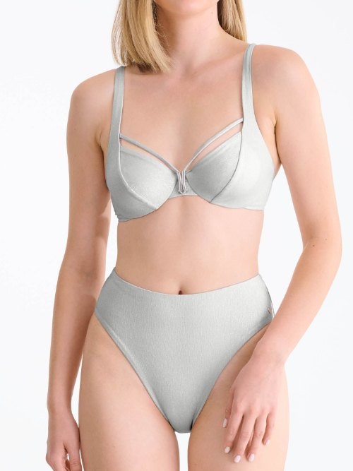 Lisca Bademode Blue Lagoon silber bikini slip