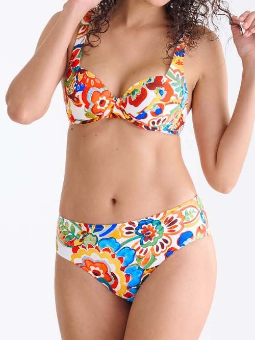 Lisca Bademode Mexico pink/print unwattierter bikini bh