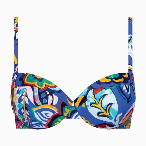 Lisca Bademode Mexico blau/print gemoldefer bikini bh