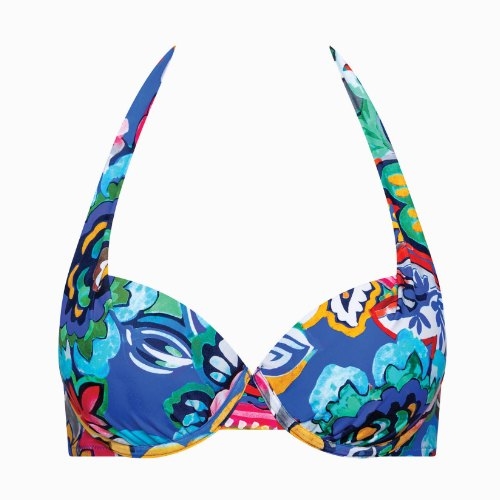 Lisca Bademode Mexico blau/print gemoldefer bikini bh