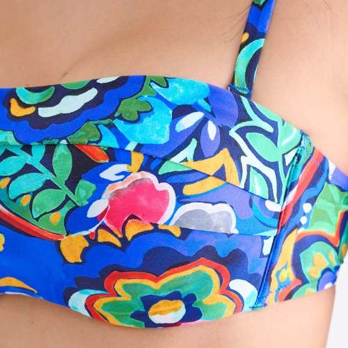 Lisca Bademode Mexico blau/print gemoldefer bikini bh