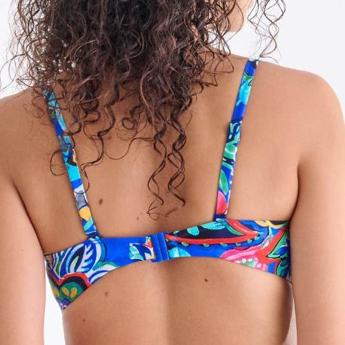 Lisca Bademode Mexico blau/print gemoldefer bikini bh