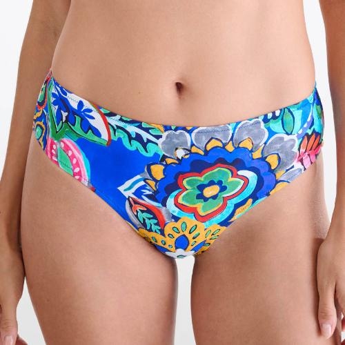 Lisca Bademode Mexico blau/print bikini slip