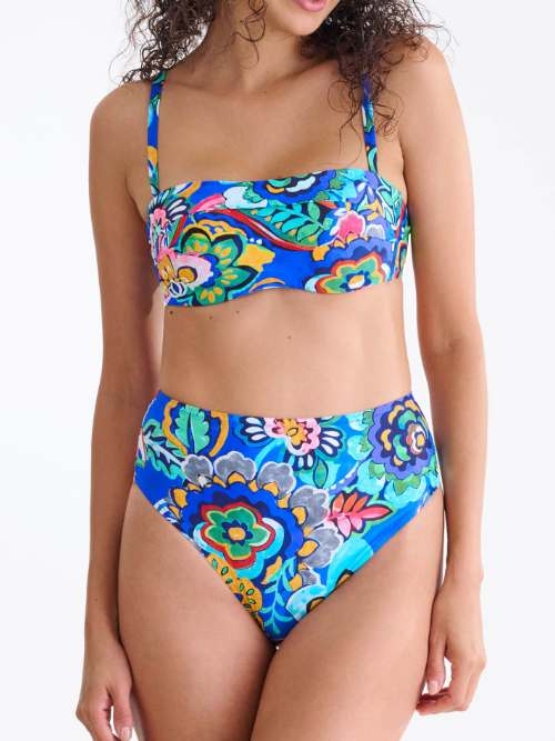 Lisca Bademode Mexico blau/print bikini slip
